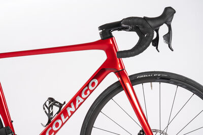 Colnago V4 Disc 2025 Complete Road Bike Ultegra Di2 12 Speed Red Silver, VDRD click to zoom image