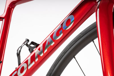 Colnago V4 Disc 2025 Complete Road Bike Ultegra Di2 12 Speed Red Silver, VDRD click to zoom image