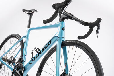 Colnago V4 Disc 2025 Complete Road Bike Ultegra Di2 12 Speed Blue Grey, VDBL click to zoom image