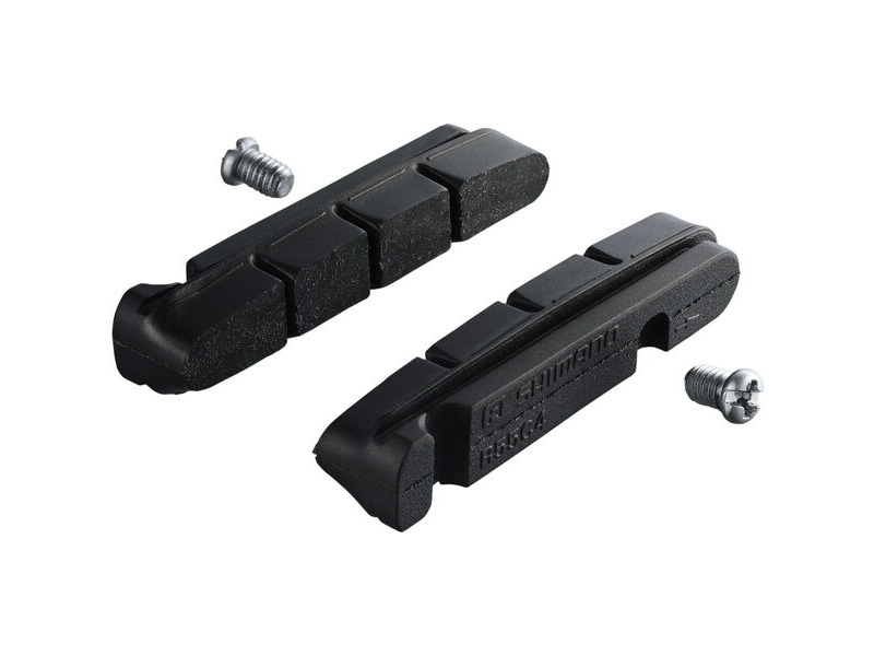 Shimano BR-9000 R55C4 cartridge-type brake inserts and fixing bolts, pair click to zoom image