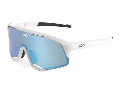 KOO Demos, White Frame, Turquoise Lenses