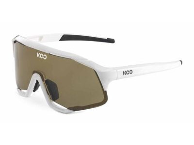 KOO Demos, White Frame, Brown Lenses