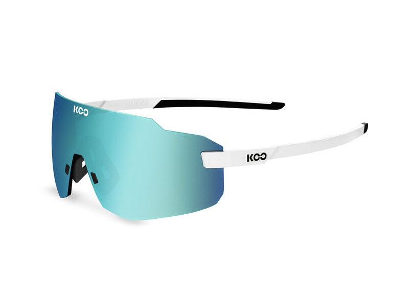 KOO Supernova, White Frame, Turquoise Mirror Lenses click to zoom image