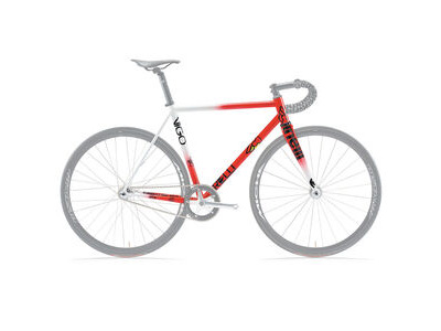 Cinelli Vigorelli Steel Wht/Red Frameset