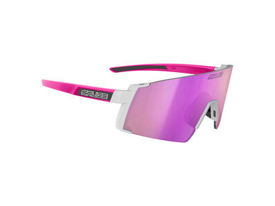 Salice 027 RW Mirror - White-Fuchsia Frame / Mirror Purple Lense