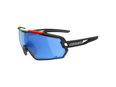 Salice 020 ITA Mirror - Black Frame / Mirror Blue Lense